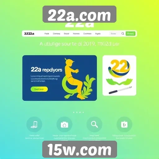 Tendências de design na interface do 22a.com